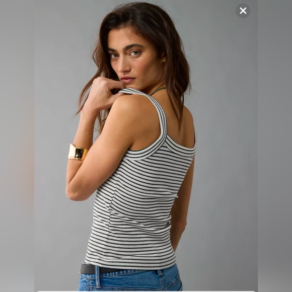 American Eagle Outfitters Striped Tank Top - Picture 1 of 7